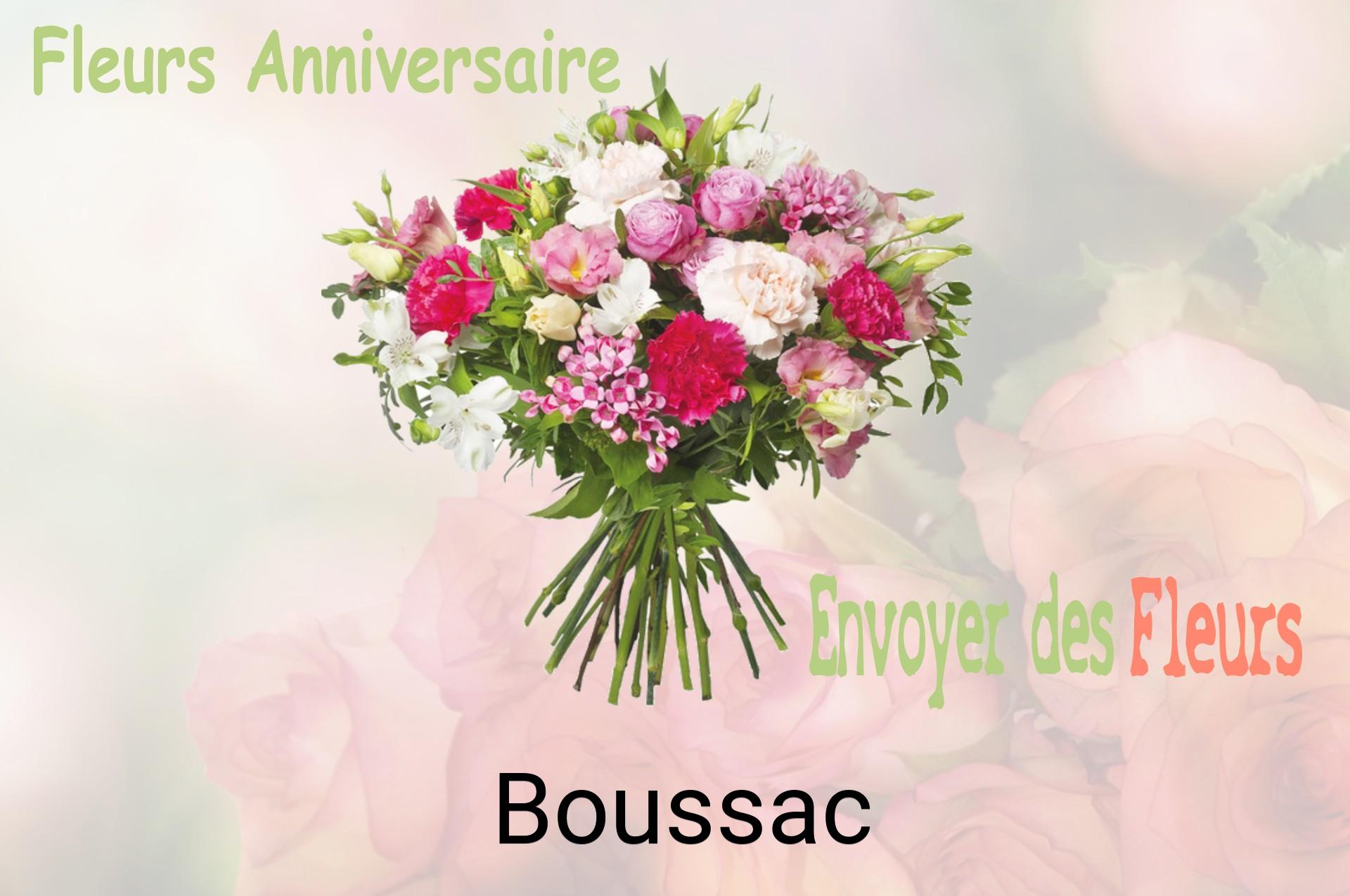 Bouquet de fleurs d’anniversaire livré à Boussac